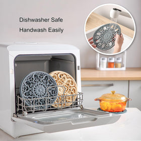 Colinda easy-clean silicone trivet BPA-free for quick cleanup