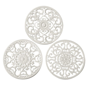 Colinda extra thick silicone trivet set in white 3-pack protects countertops and looks stylish.