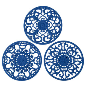 Colinda trivet navy 3-pack design A protects countertops with stylish heat protection