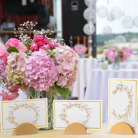 Colingmill escort card gold set for seating at events