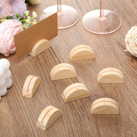 Colingmill wooden place-card holder close-up showing smooth finish