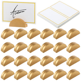 Colingmill wooden table number stand in gold finish for elegant wedding tables