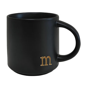 COLLECTIVE HOME black monogram mug for bold coffee moments