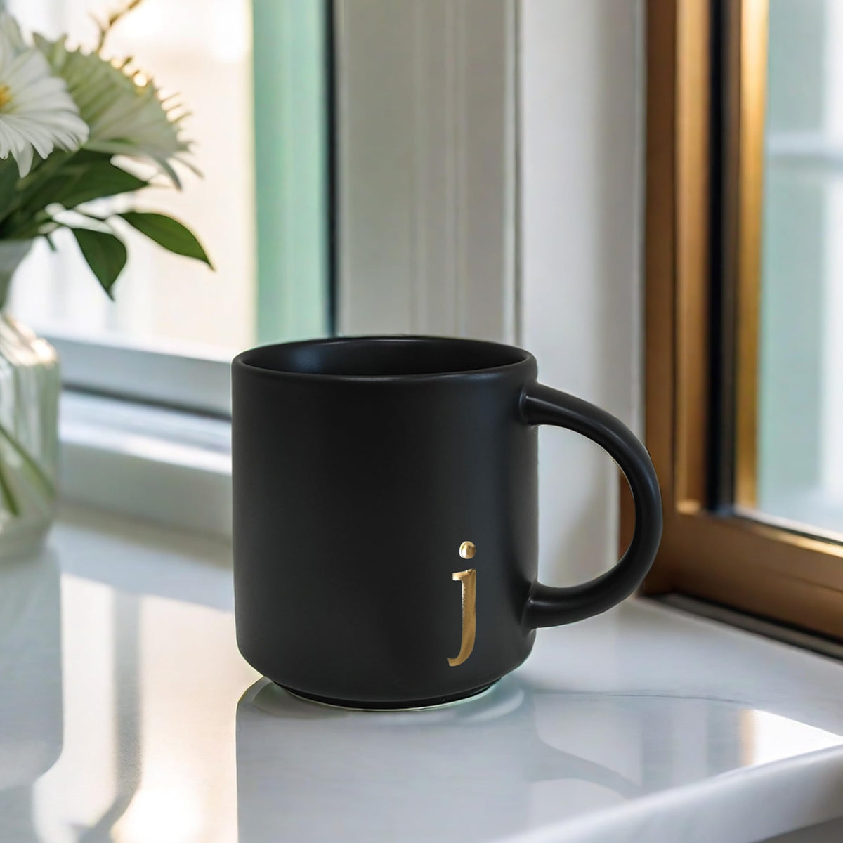 COLLECTIVE HOME dishwasher-safe gold-engraved mug for easy cleaning.