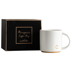 COLLECTIVE HOME dishwasher safe mug with bright durable gold lettering