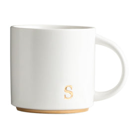COLLECTIVE HOME monogram ceramic mug for daily coffee rituals
