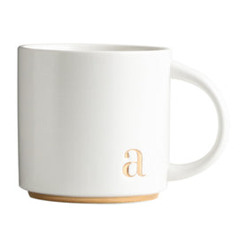 COLLECTIVE HOME Monogram mug 15oz with a glossy finish for daily coffee.