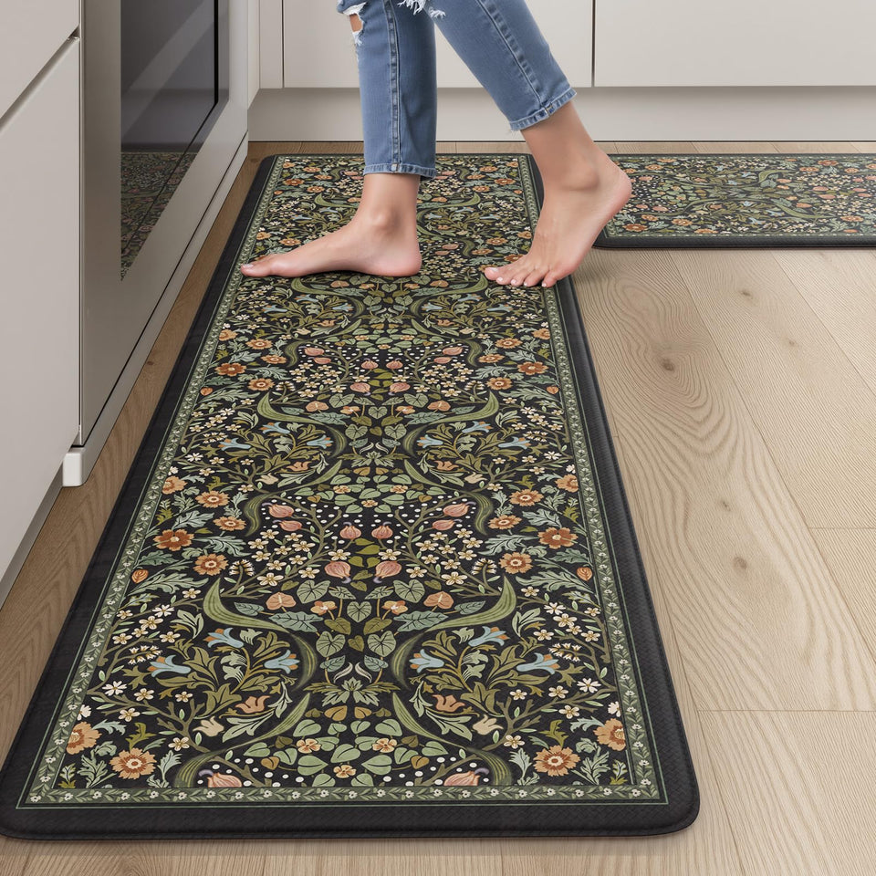 Collive anti-fatigue kitchen mat with textured non-slip surface for secure standing