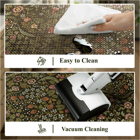 Collive floral-pattern rug adds spring vibe and is easy to wipe clean