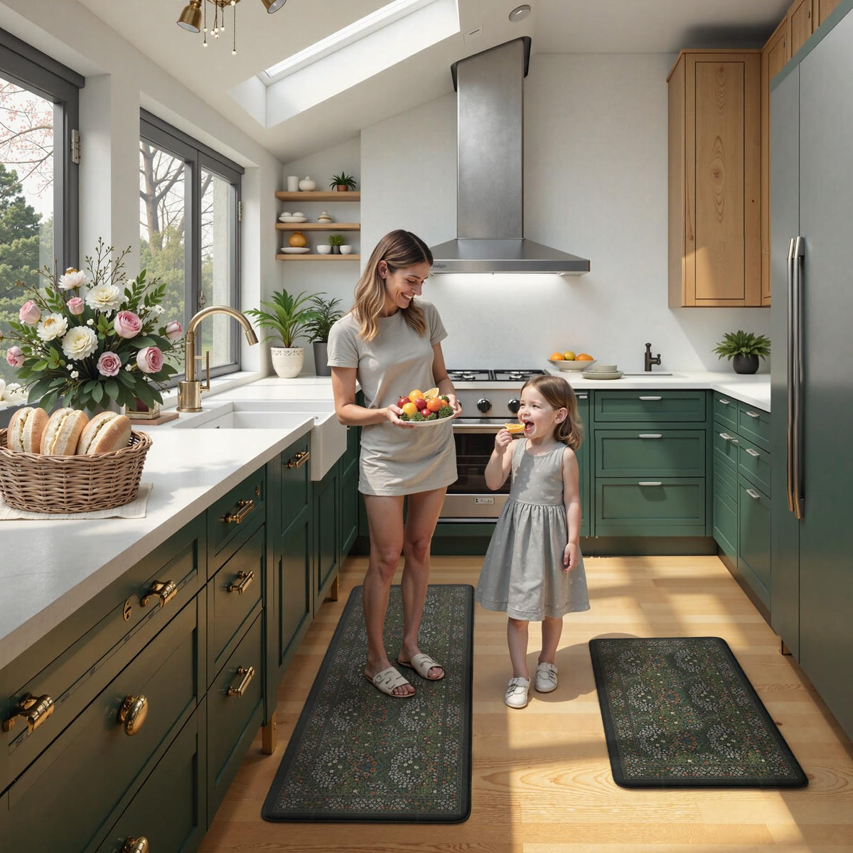 Collive dark-green color complements many decors and rooms