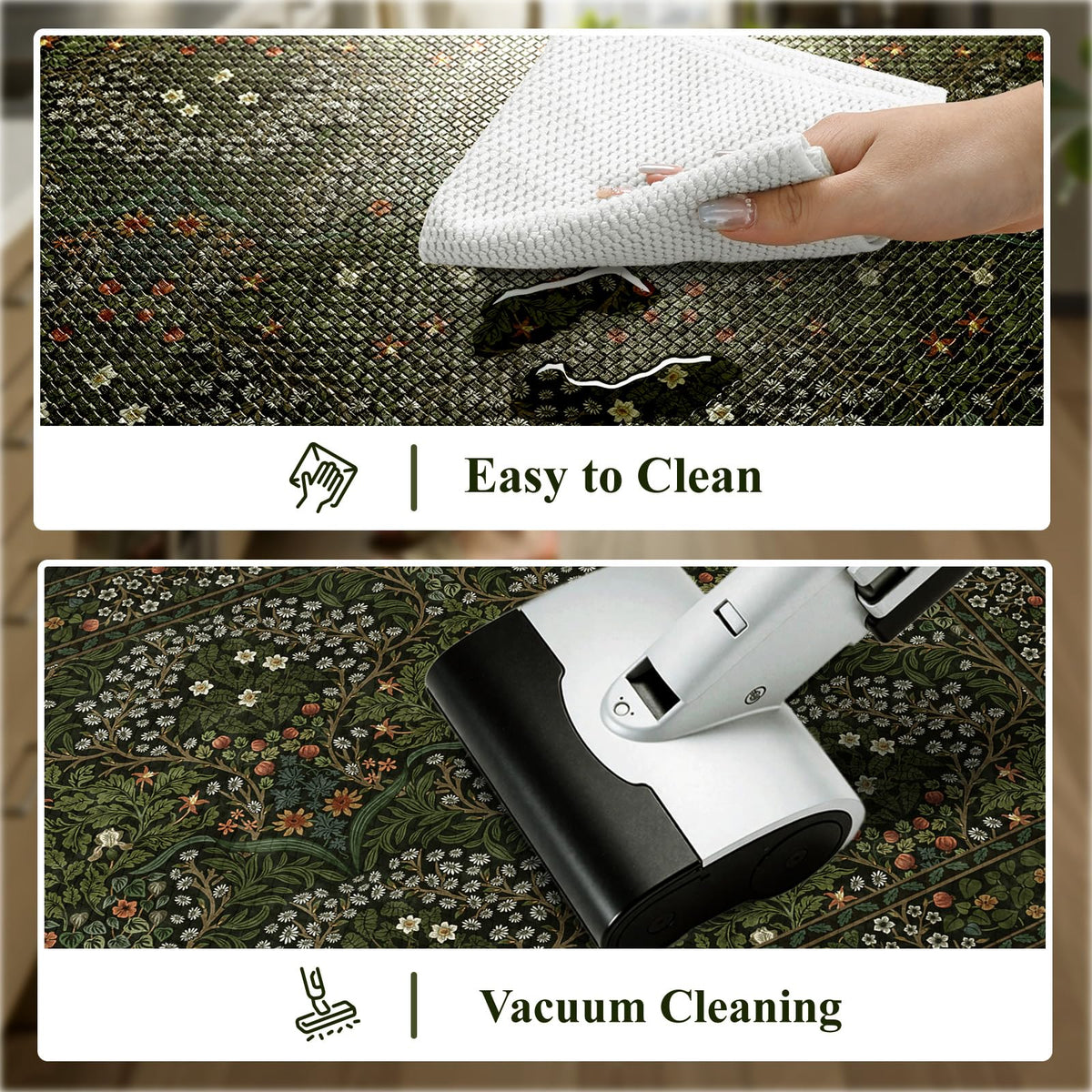 Collive floral-pattern mat brings spring vibes to kitchen or laundry