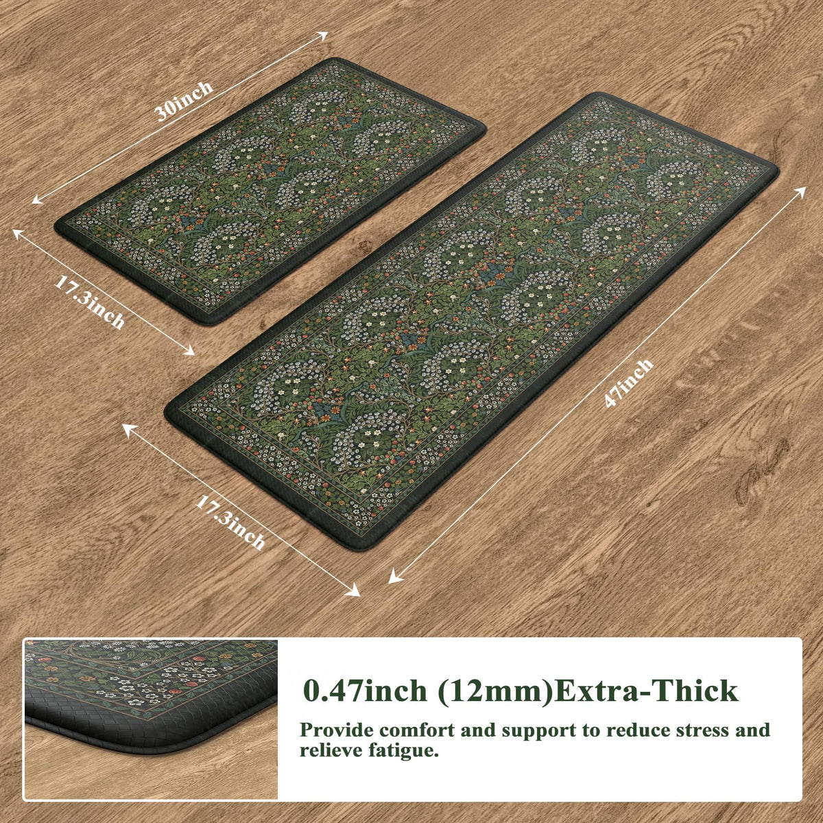 Collive mat ideal for standing tasks at sink or breakfast bar