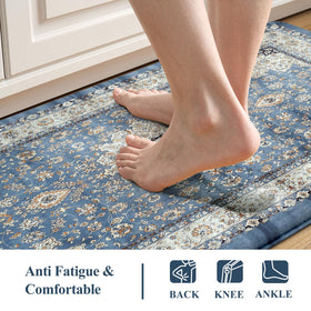 Collive waterproof kitchen mat surface highlighting easy wipe-clean durability