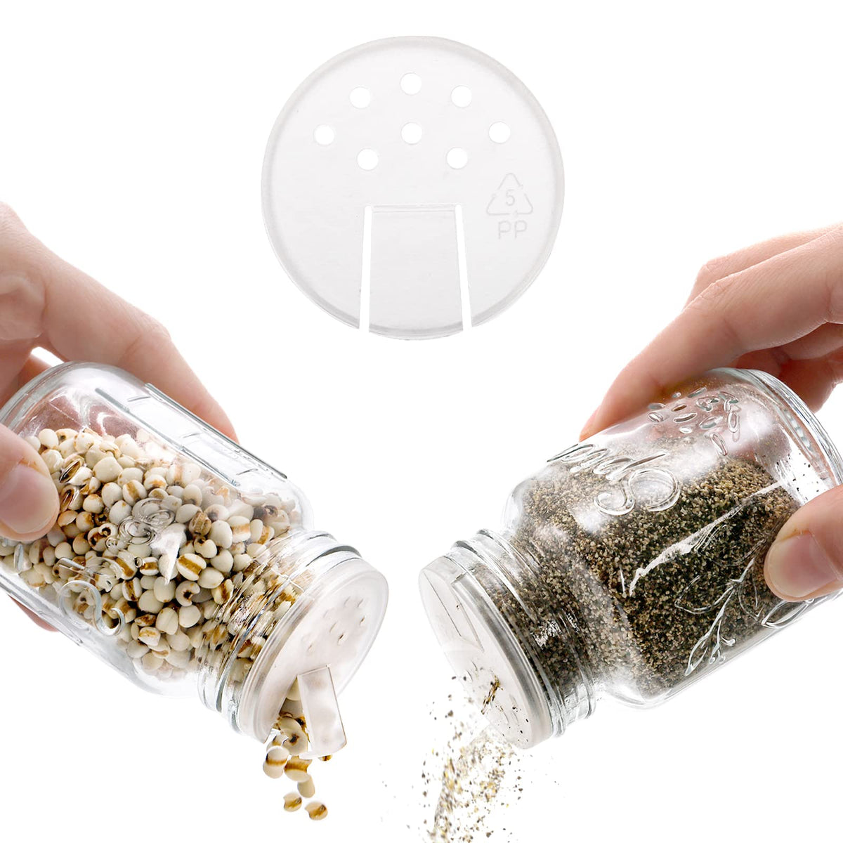 Coloch clear glass for quick visual check of spices
