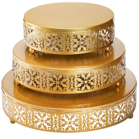 Coloch golden cake stand 8inch diameter for elegant cake display centerpiece.