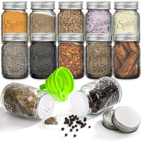 Coloch labels simplify organizing jars by content at a glance