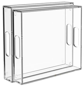 Collwait serving tray with oval handles for easy transport and stylish serving.
