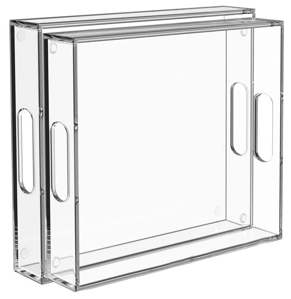 Collwait serving tray with oval handles for easy transport and stylish serving.