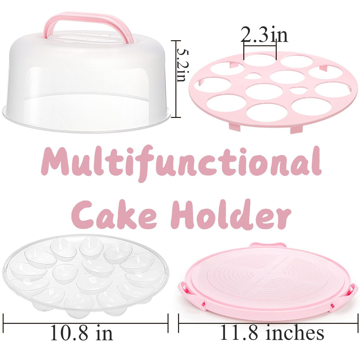 Coloch 11-cupcakes carrier keeps treats fresh and organized.