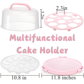 Coloch 11-cupcakes carrier keeps treats fresh and organized.