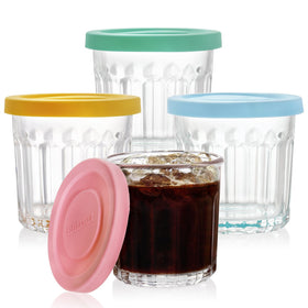 Coloch 4-pack 13oz glass jars highlight clear visibility for jam, sauces, and snacks.
