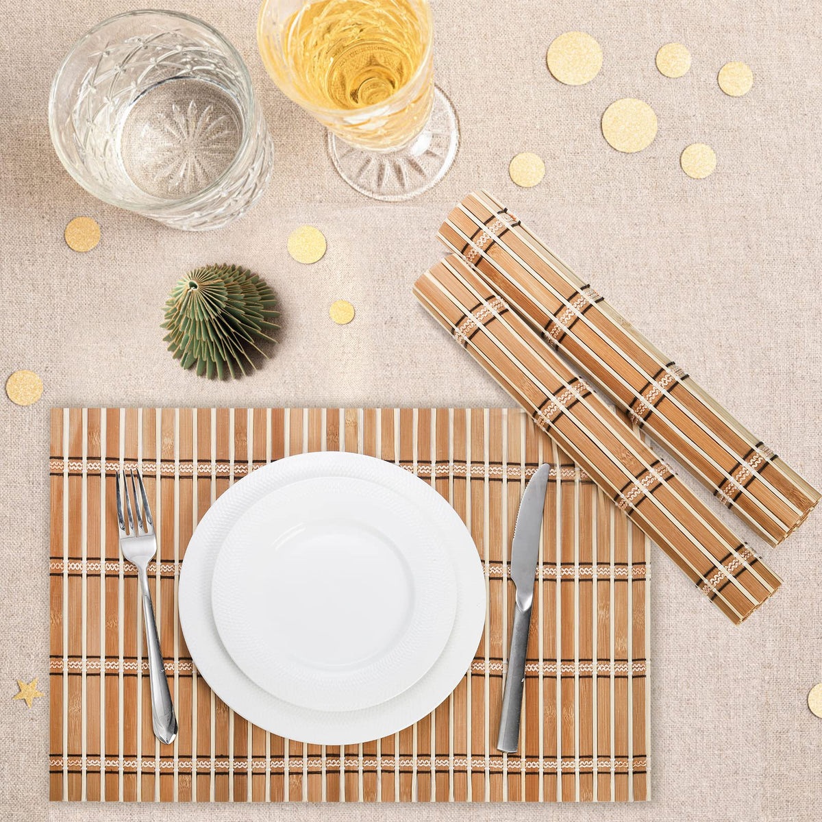 Coloch bamboo placemat suitable for kitchen, dining room, restaurants, and events