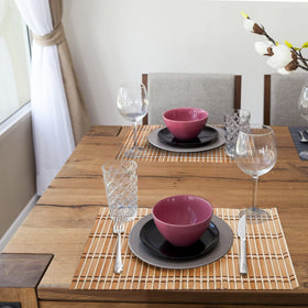 Coloch bamboo placemat easy-clean surface, simply wipe with a wet cloth
