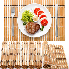 Coloch bamboo placemat rectangular 11.8x17.7 inches protects surfaces during meals