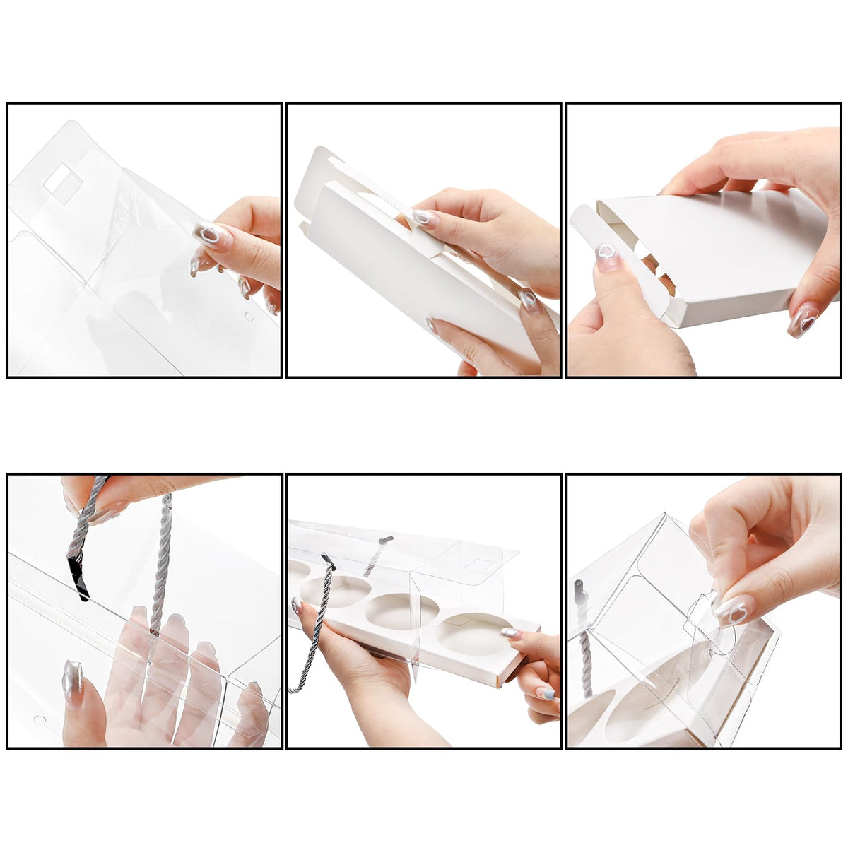 Coloch BPA-free PET material for sturdy presentation.