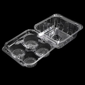 Coloch clear bakery carrier highlights cupcakes while displaying details