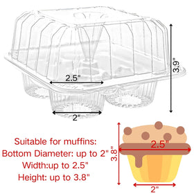 Coloch cupcake box in transit with stable compartments for cupcakes