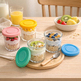 Coloch dishwasher-safe glass jars simplify cleaning after meal prep and storage.