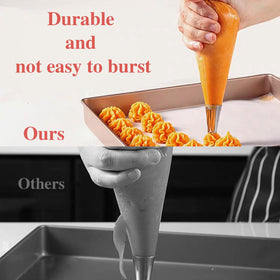 Anti-slip textured surface helps steady grip during detailed piping