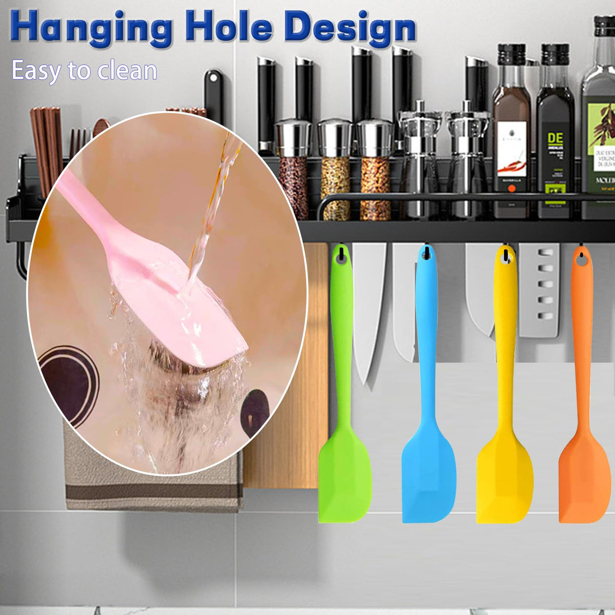COLOGO spatula featuring hanging ring for easy drying and storage