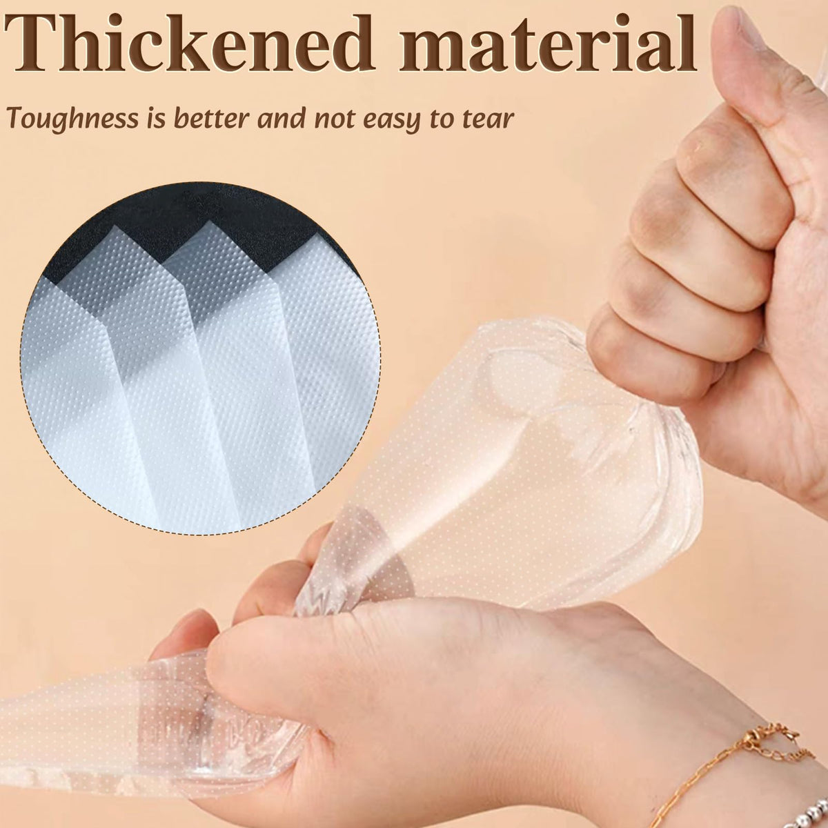 COLOGO durable thickened plastic piping bags, food-grade material.
