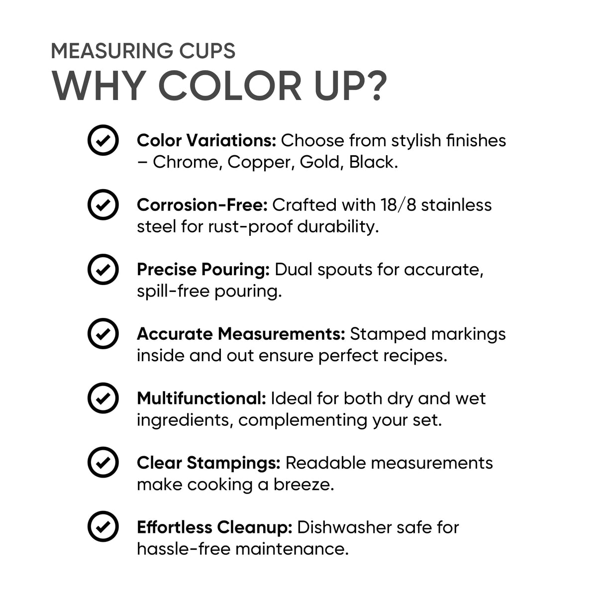 Color Up 2 Cup Measuring Cup ideal for baking, coffee, and cooking tasks