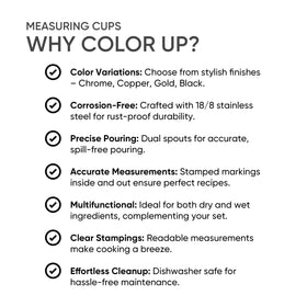 Color Up 2 Cup Measuring Cup ideal for baking, coffee, and cooking tasks