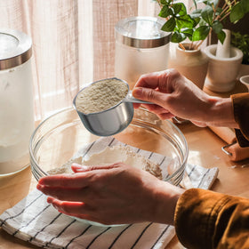 Color Up 2 Cup Measuring Cup stainless steel construction resists odors and rust