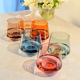 Colorsavant stemless wine glasses make a thoughtful gift for birthdays or celebrations.