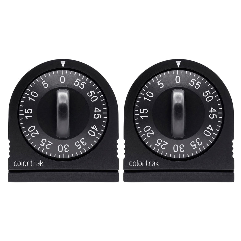 Colortrak 60 Minute Wind Up Timer front view for precise salon timing