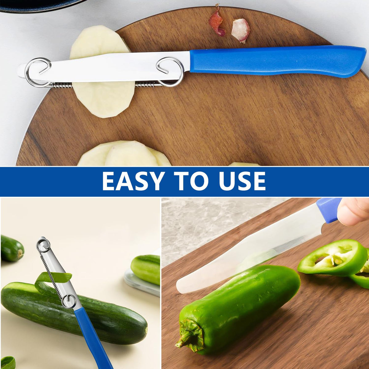 COLOTTE two-pack Quick Slicing Knives for versatile prep in home kitchens.