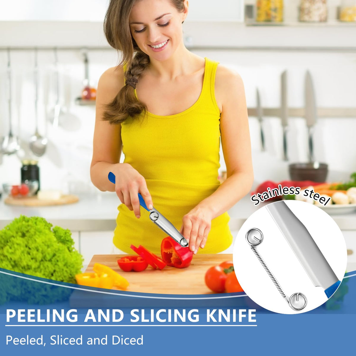 COLOTTE removable spring detail highlights adjustable mechanism for versatile peeling.