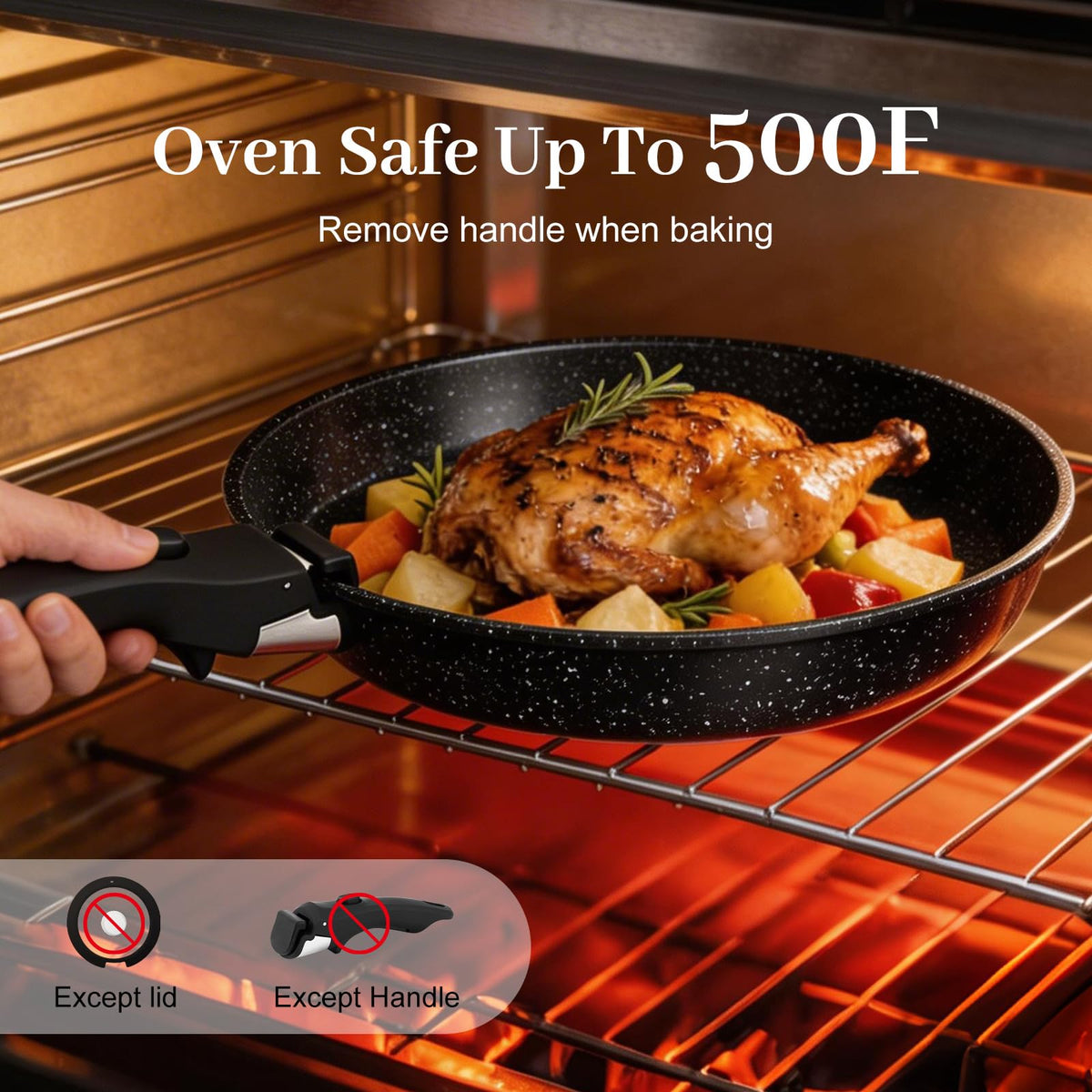 Colourcoco induction-ready cookware heats evenly for consistent cooking across hob types.