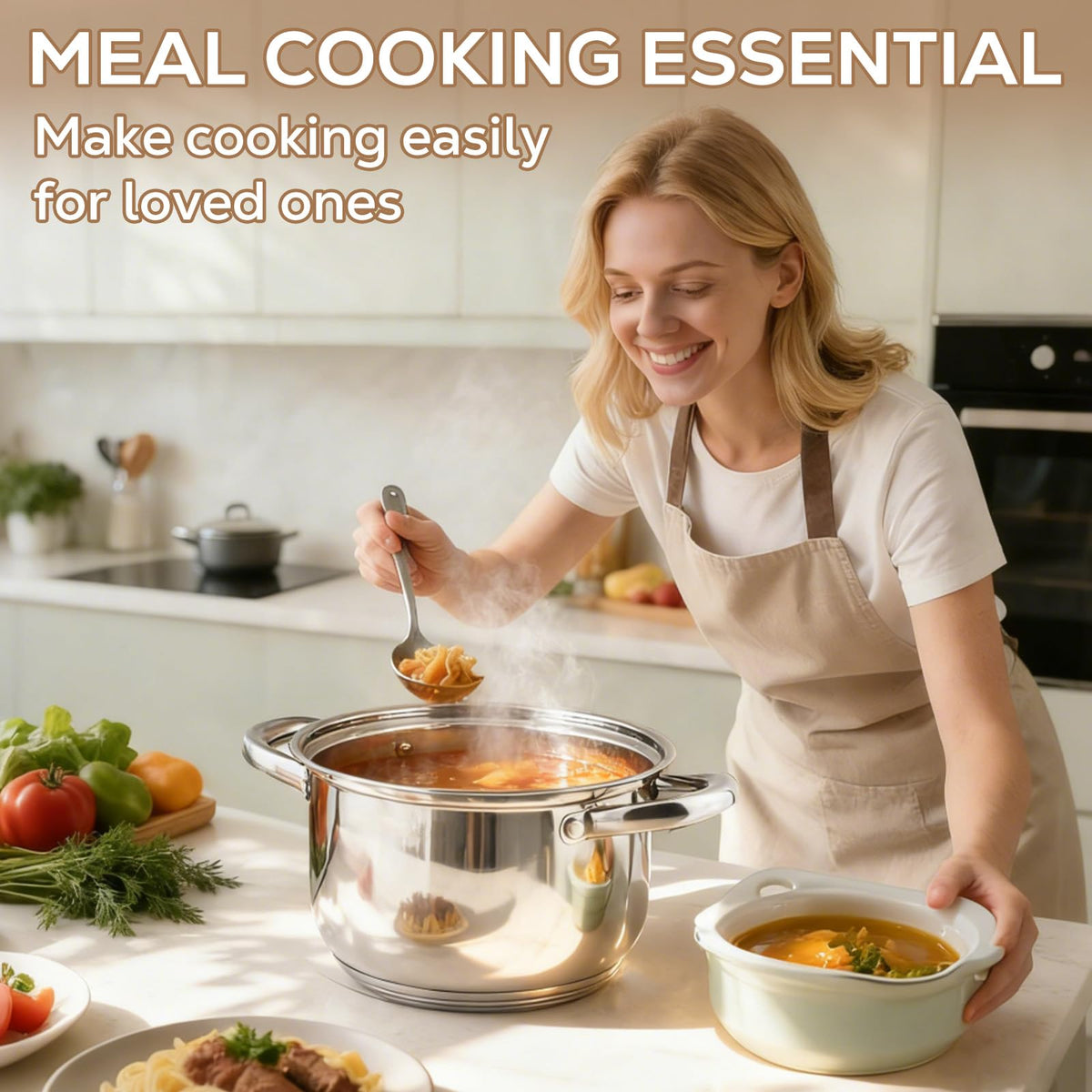 Colourcoco utensils and lids set image shows included tools for versatile meals