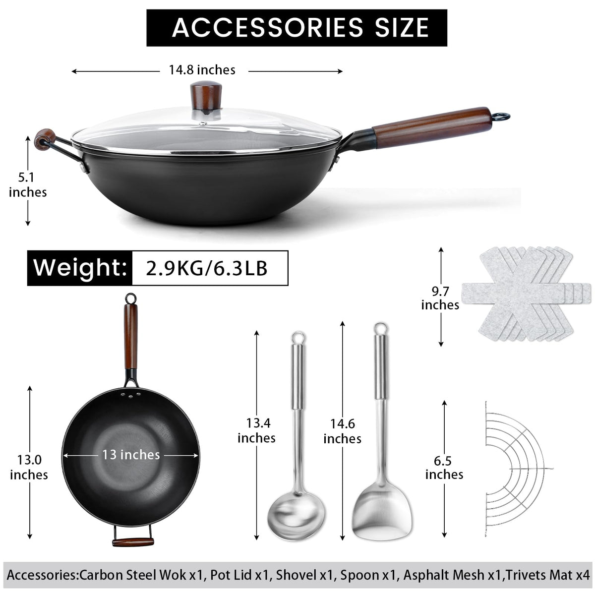 Colourcoco wok handle stays cool during sizzling stir-fries.