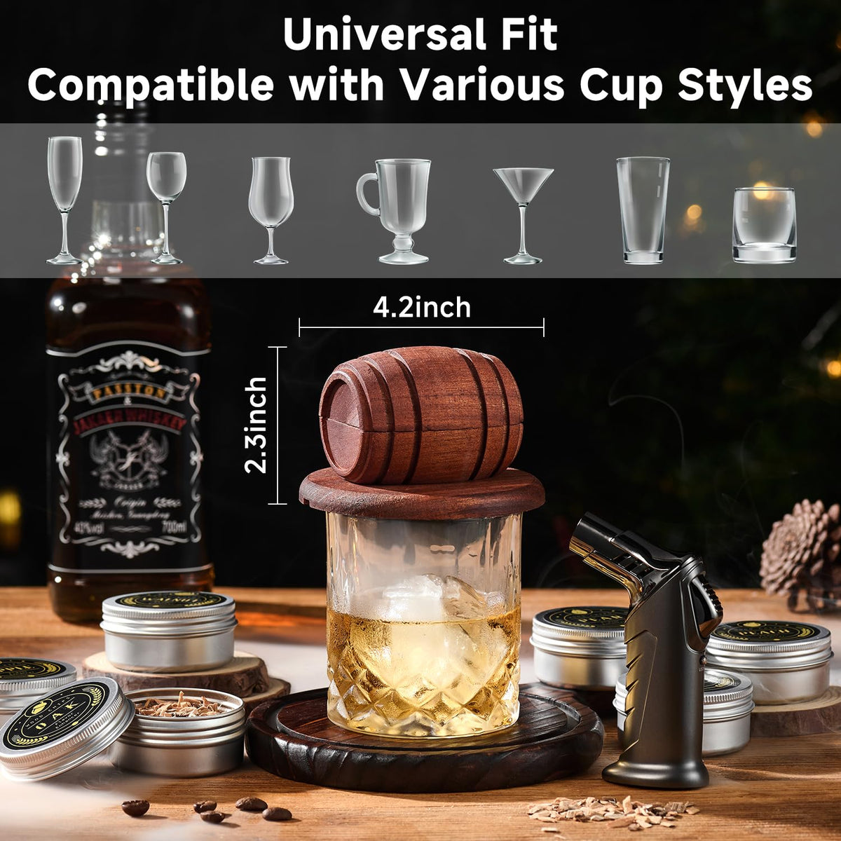ComboJoy metal filter for clean smoke infusion in drinks
