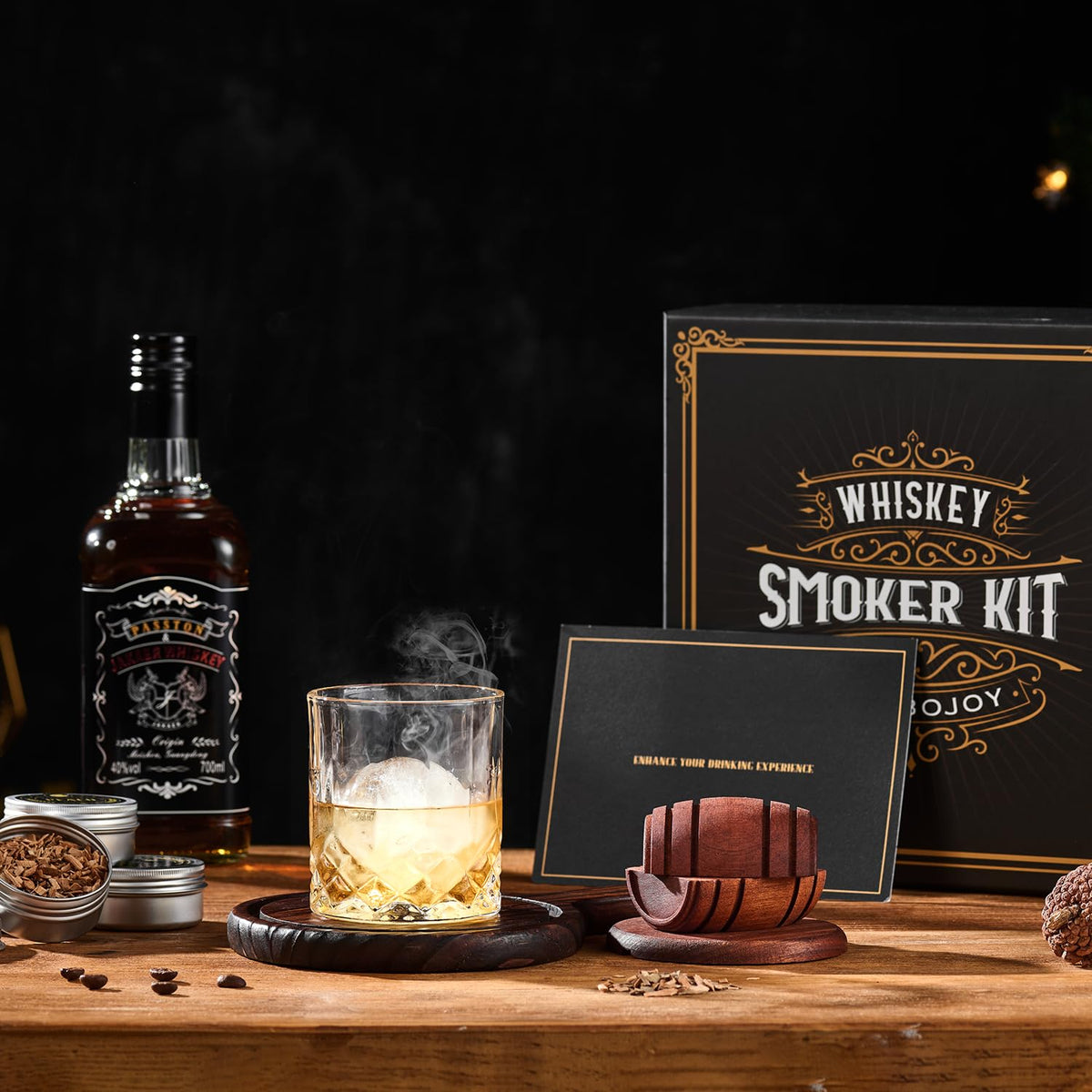 ComboJoy two glasses paired for enjoying smoky whiskey experiences