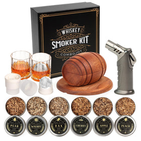 ComboJoy whiskey smoker kit with torch enhances cocktails with smoky aroma