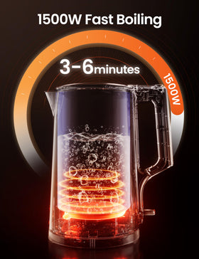 COMFEE' 1.7L boil-dry auto-off safety feature in action