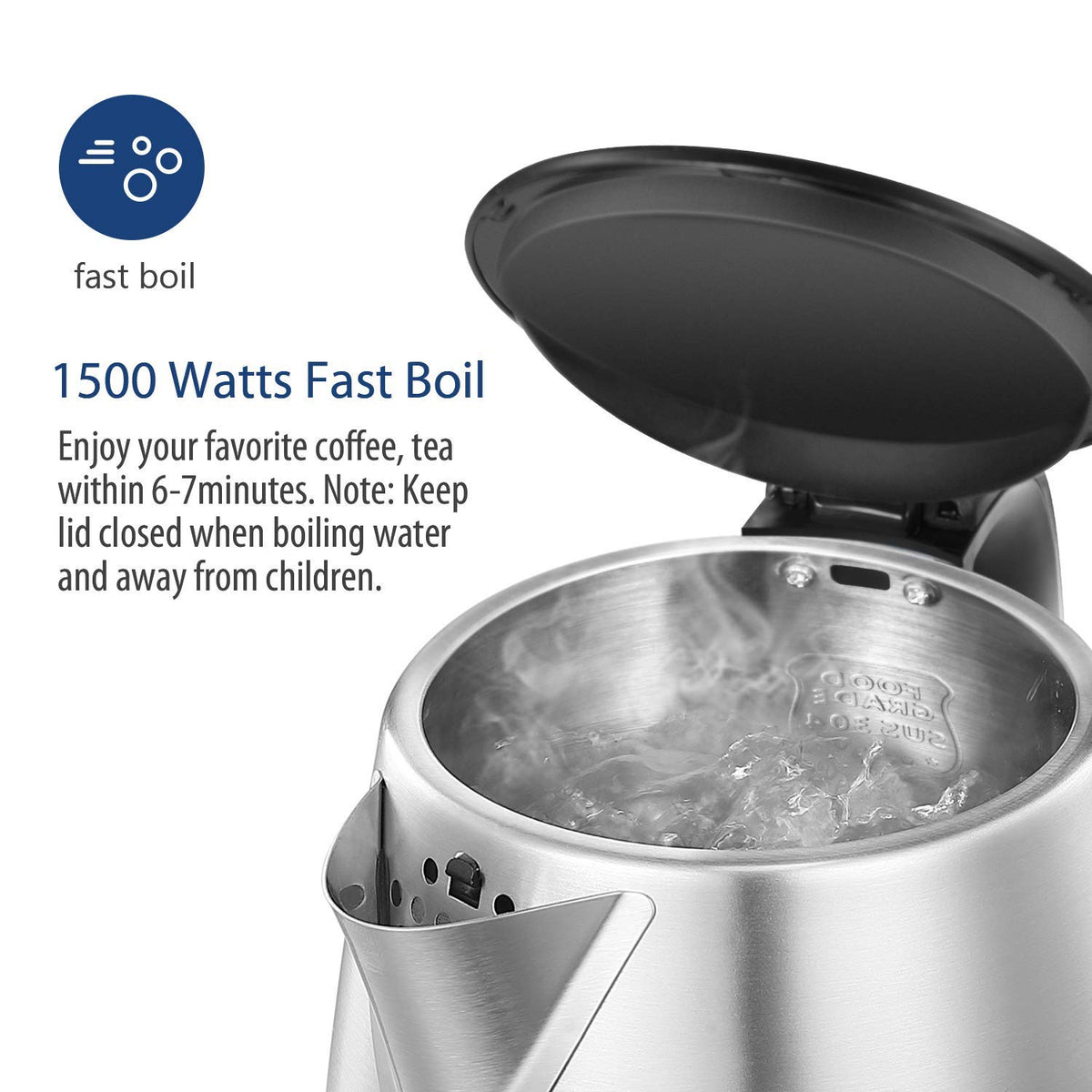 COMFEE' wide-mouth design makes filling and cleaning easier.